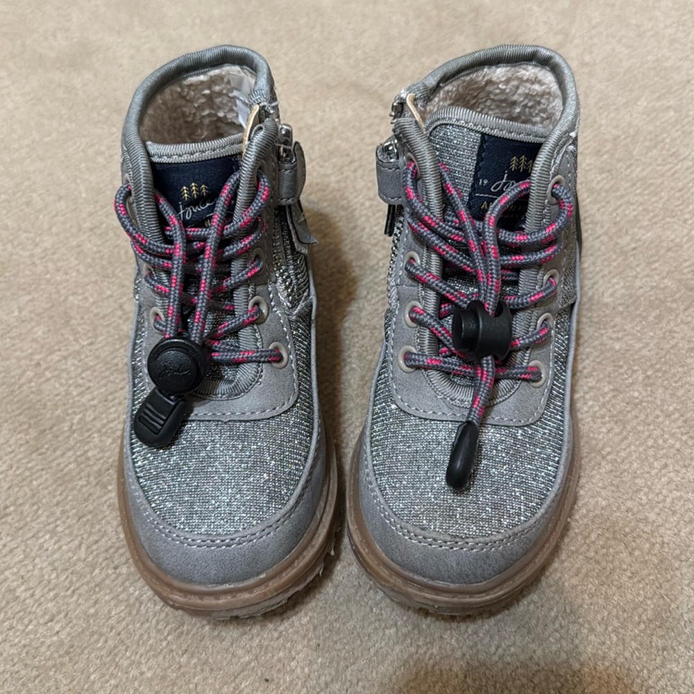 Joules glitter girls boots fleece lined size US 9 EU 26